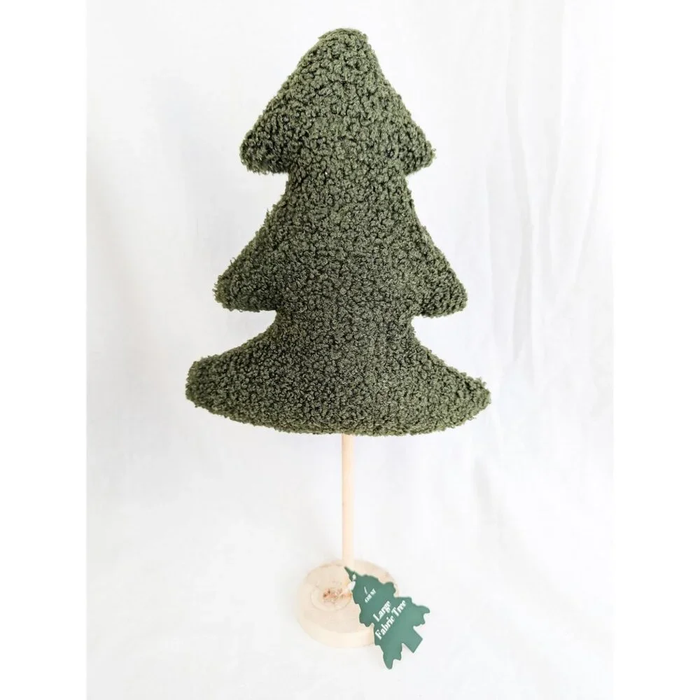 Target Bullseye's Playground Fuzzy Fleece Felt Rustic Farmhouse Christmas Trees